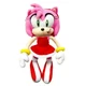 Official Licensed Sonic The Hedgehog Plush Amy Rose in Red Dress Plush 9"