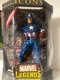 NIB Marvel Legends Icons Captain America 12" 2006 Toy Biz Rare Retired Masked