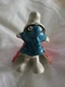 1966 Schleich Peyo 20008 Spy Smurf with Red Cape figure