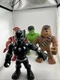 4 Marvel Super Hero Adventures Mega Mighties Hulk  Ironman Panther10&rdquo; Playskool