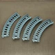 Thomas & Friends TrackMaster Curved Track Pieces Lot of 4 Gray Plastic