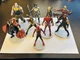 Disney Marvel Avengers Lot of 9 PVC Figures - Cake Toppers On Stands 4"