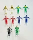 Vintage Mighty Morphin Power Rangers Bendable Bend 'Em & Head Flip Lot