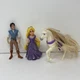 Disney MagiClip Rapunzel Doll Maximus Horse Flynn Rider Tangled Polly Pocket Lot