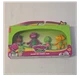 Fisher-Price Barney's World Barney Hey Friends Pack 4 Mini Plastic Figures Boxed