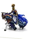 Papo Blue Weapons Master Ram Knight with Horse  Shield Sword - 2007 head removes