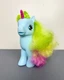 GI GO Wonder Pony -Fakie MLP SML-16-B1 JUMBO 9" Blue Unicorn w/Rainbow