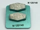 3 pack HUSQVANA Diamond 2 Segment Grinding Polishing Pad Medium Bond 150 Grit