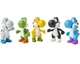Super Mario World of Nintendo 2.5 Inch Yoshi Figure 5-Pack