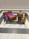 Mattel Disney Wish The Teens 3 (Three) Posable Dolls Mini Figures + Cottage Bed