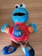 Sesame Street Talking 123 Cookie Monster Figure Stuffed Plush A7285- 2013 Hasbro