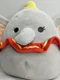 Disney Squishmallow RARE Dumbo Plush 12 Inch Wide 2019 KellyToy Good Condition 