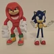 Figures Sonic Hedgehog Knuckles 5 Inch & Bendable Sonic 4 Inch Jakks