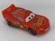 Disney Pixar Cars Lightning McQueen Color Changer Red & Yellow 1:55 Plastic Used
