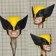 Painted 1/12 Anime Wolverine Battle Head Carved Model Fit 6'' Action Figure Body