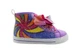 Nickelodeon Jojo Siwa Girls High Top Sneakers Shoes Purple Rainbow Size 10 NEW