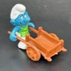 Smurfs 40206 Wheelbarrow Super Smurf Gardener Vtg Figure Schleich PVC Figurine