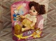 New Disney Sparkle Baby Belle Princess Doll Yellow Bottle Music Lights Sound Toy