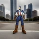 2011 Marvel Hasbro Hero Captain America The First Avenger Glowing Battle Figure