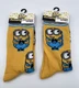 Universal City Studios Minions Crew Socks 2 Pairs Men&rsquo;s Shoe Size 6 - 12