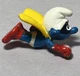 Vintage Superman Comet Smurf 2.0127 Peyo Schleich Cirlce S Hong Kong 1981 PVC