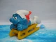 Smurf Smurf Sled 40201 Smurf Bobsled -2B Pejo &copy; W. Germany SchleichS Emblem