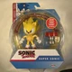 Jakks Pacific Sonic The Hedgehog Classic Super Sonic w Spring Trap 4" Figure NEW
