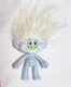 Troll Doll Blue Silver Sparkle Hasbro Character Figure Arms Legs Move Toy Figure