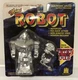 Vtg 1993 Toy State No 8000 Mini Robot Motorized Robotic Voice Silver Color