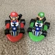 Nintendo Super Mario Kart Mario & Luigi Collectible Cars- 2016 DecoPac