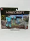 Mattel Minecraft 4-inch A Minecraft Movie Steve in Diamond Armor with Man's Best