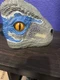 Jurassic World Dominion Velociraptor Mask BLUE Dino Moving Eyes, Mouth WO Sound!
