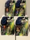1996 Star Wars Kenner POTF2 Hologram FOIL figures lot of 4 MOSC HAN And GREEDO
