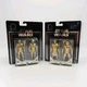 Lot Of 2 Star Wars Commemorative Edition Gold Figures MACE & JANGO POE & FINN