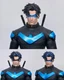 1/12 Painted &zwnj;Nightwing Cool Killer Hero Head Sculpt Fit Mcfarlane Action Figure