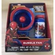 Marvel Spiderman Bubble Fan Includes 4 Oz Bubbles and Tray ~NEW~