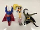 KRAFT 1998 MAIL AWAY DC Comics ANIMATED Lot of 3 Figures SUPERMAN, WONDER WOMAN
