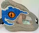 JURASSIC WORLD CHOMP 'N ROAR MASK Velociraptor Blue 2017 - Works Great!