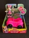Disney Junior Mickey Minnie's Daily Driver Poseable Minnie Mouse & Pink Car Toy 