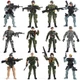 Mr.River US Army Men and SWAT Team Toy Soldiers 3.75 Inches, Multi_color 
