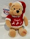NWT VTG Disney Store Christmas Pooh Beanie Bean Bag Holiday Sweater 1999 Lim Ed