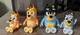 Bluey Family 4 action Figure Set Chili Bandit Bingo moveable 