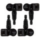 4 TPMS Sensors schwarz for Saab 44809 plug&play tyre valve air pressure