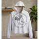 Disney Parks Mickey Mouse No Problems Too Big Grey Lace Up Hoodie XL JT22616