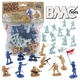 BMC The Rough Riders Charge Up San Juan Hill - 32pc Soldier Figures 1:32 54mm