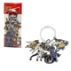 4 Pcs. Pkmn 1" KeyChain Set - MEGA CHARIZARD X BLASTOISE BEEDRILL MEWTWO New