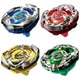 Set of 4 Genuine Takara Beyblade X BX-01 BX-02 BX-03 BX-04 with Winder Launchers