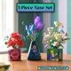 Disney Alice in Wonderland 70th Anniversary 3pcs Vase Set Mary Blair AUTHENTIC