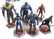 Disney Marvel Avengers Endgame Statue Action Figure  Cake Toppers Lot