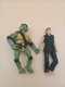 Playmates TMNT vs Cobra Kai Donatello Johnny Lawrence 6" Action Figures (No Box)